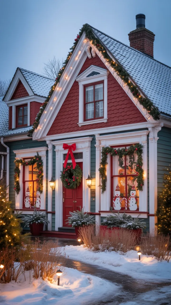 Victorian Home Wrapped in Twinkling Holiday Magic