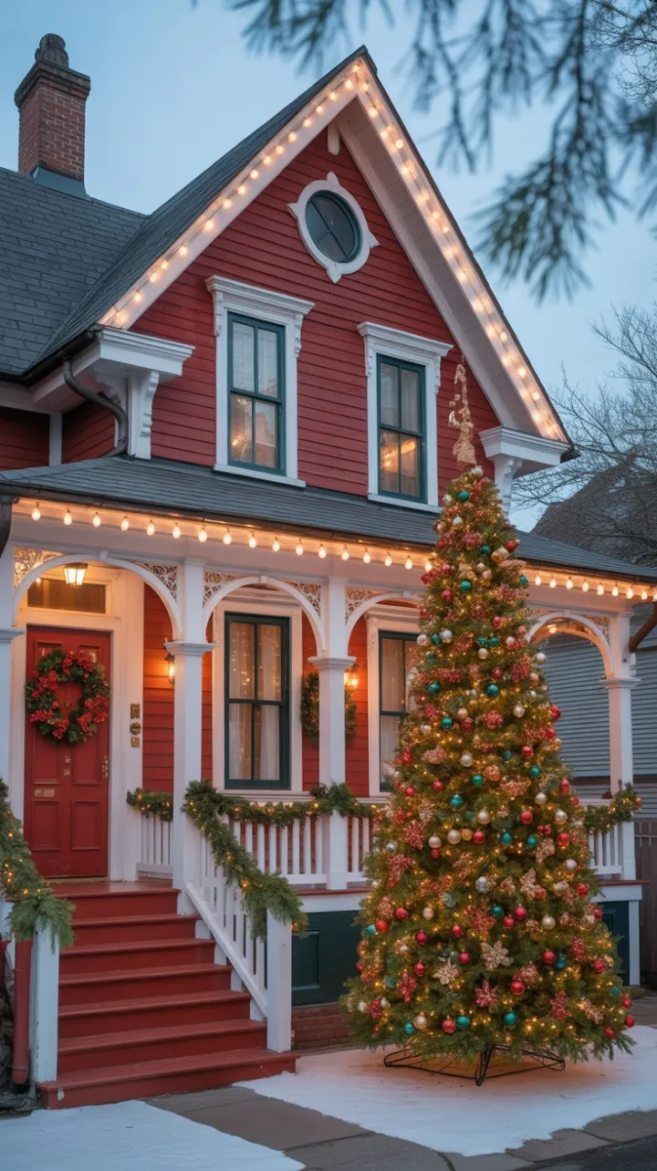 Victorian Home Aglow with Christmas Cheer