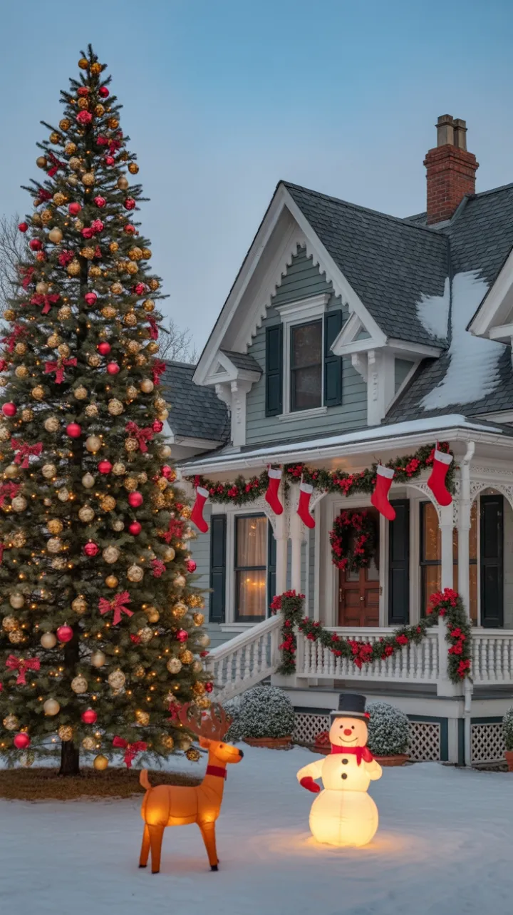 Victorian Home Dressed in a Twinkling Christmas Wonderland