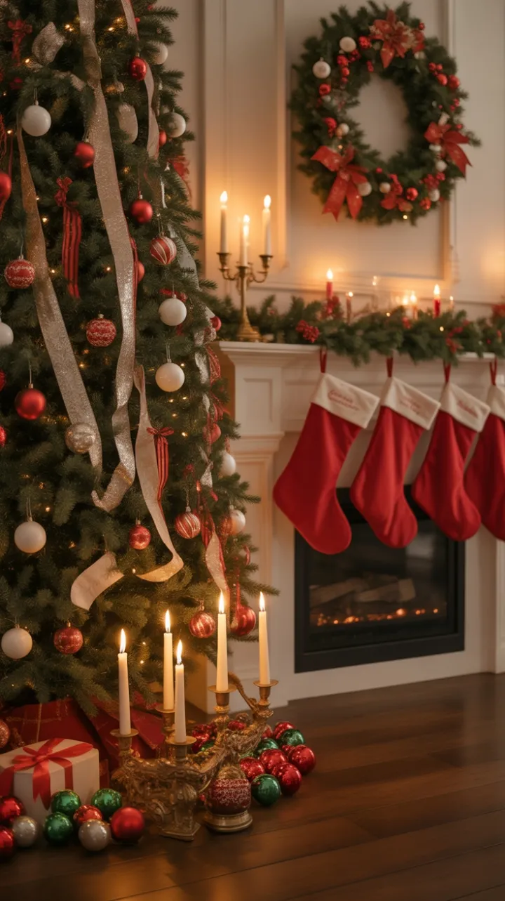 Evergreen Glow – A Cozy Christmas Hearth
