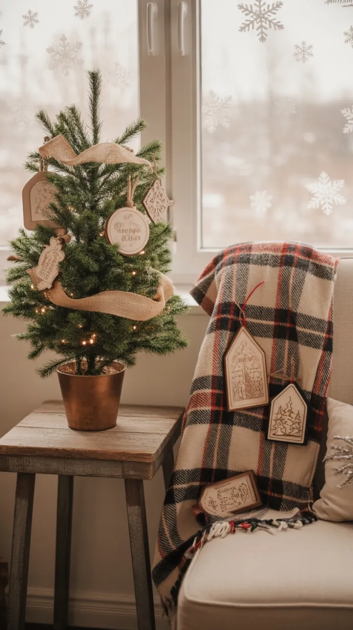 Cozy Rustic Christmas Nook with Handcrafted Charm