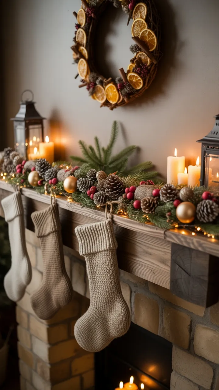 Heirloom Holiday Hearth Wreathed in Warmth