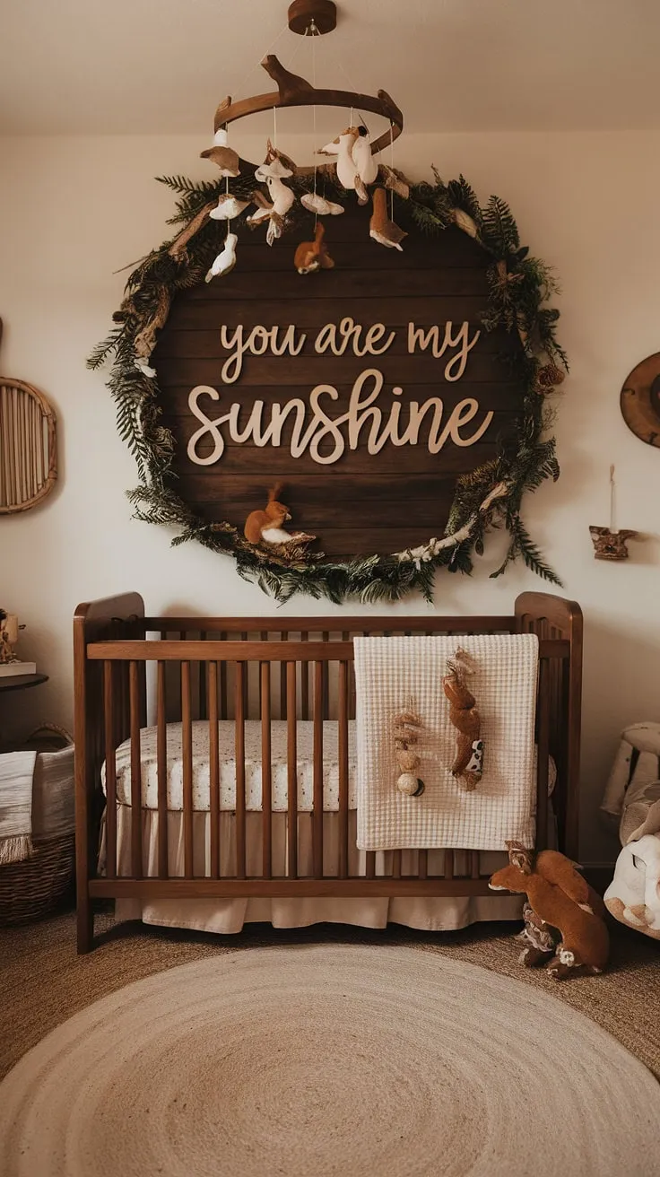 This nature-inspired nursery is a dream come true. From the handcrafted wooden crib to the adorable wildlife mobile, every detail speaks to a love for the outdoors and a commitment to creating a calming and nurturing environment for a precious little one. A space filled with sunshine and sweet dreams.