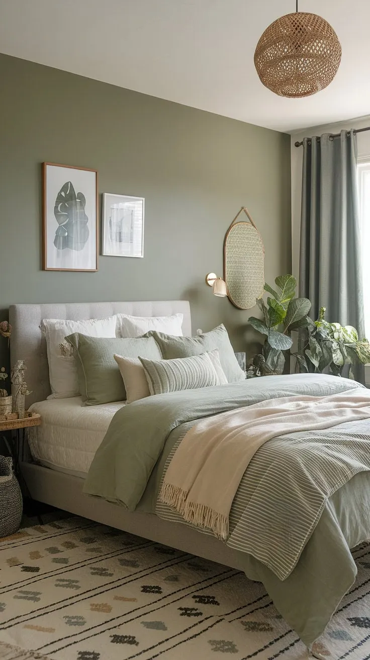 Transform your space with dream bedroom inspiration featuring a sage green palette and gray and green bedroom ideas for a cozy vibe.