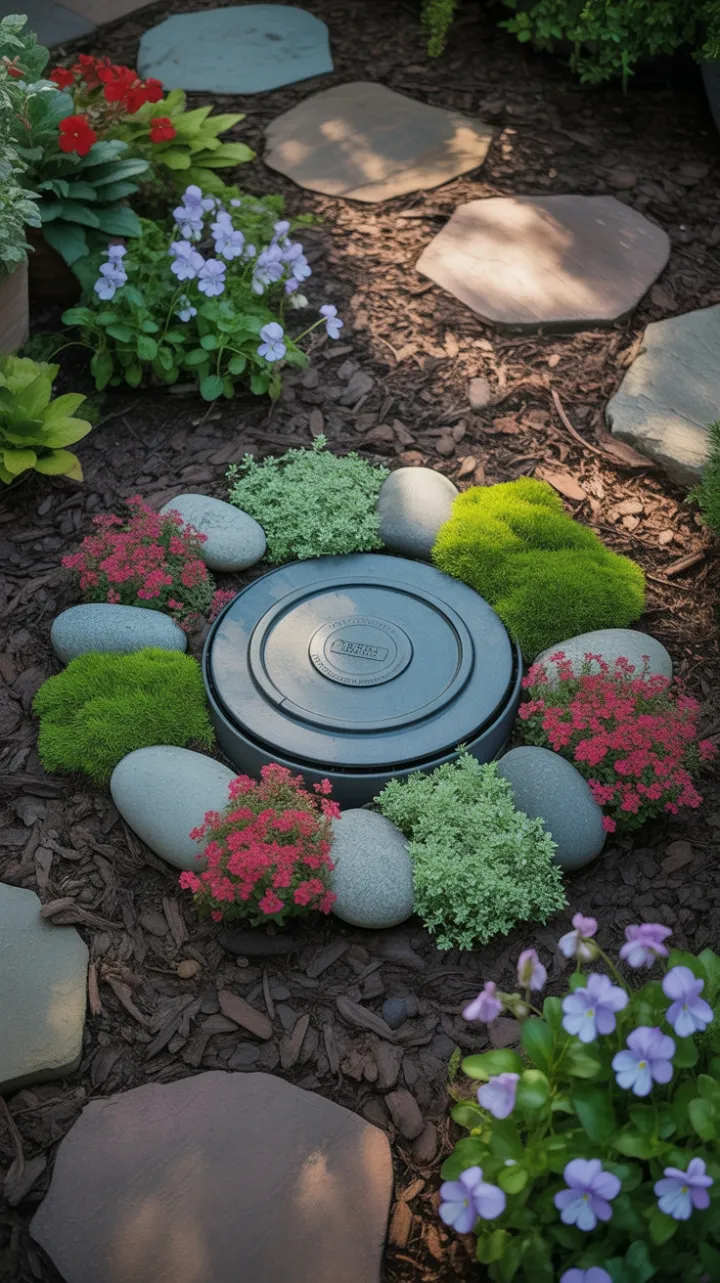 Secret Garden Oasis Over a Hidden Septic Cover