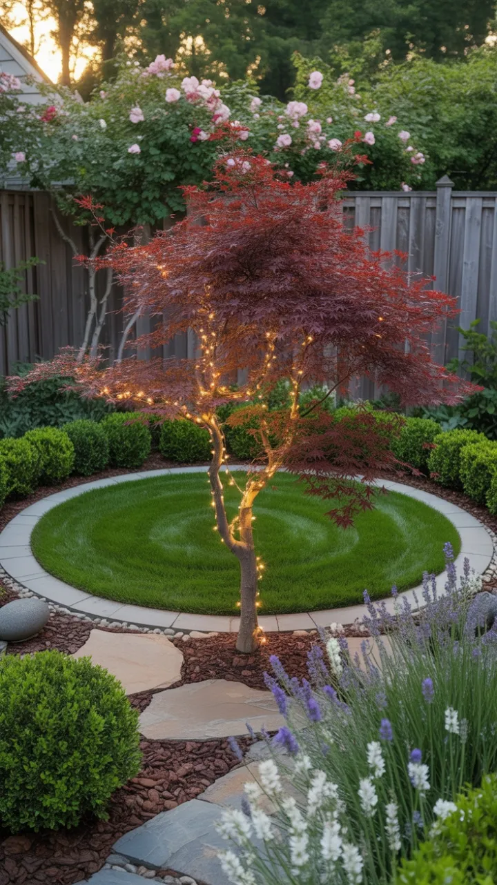 Twilight Glow Over the Lavender Circle
