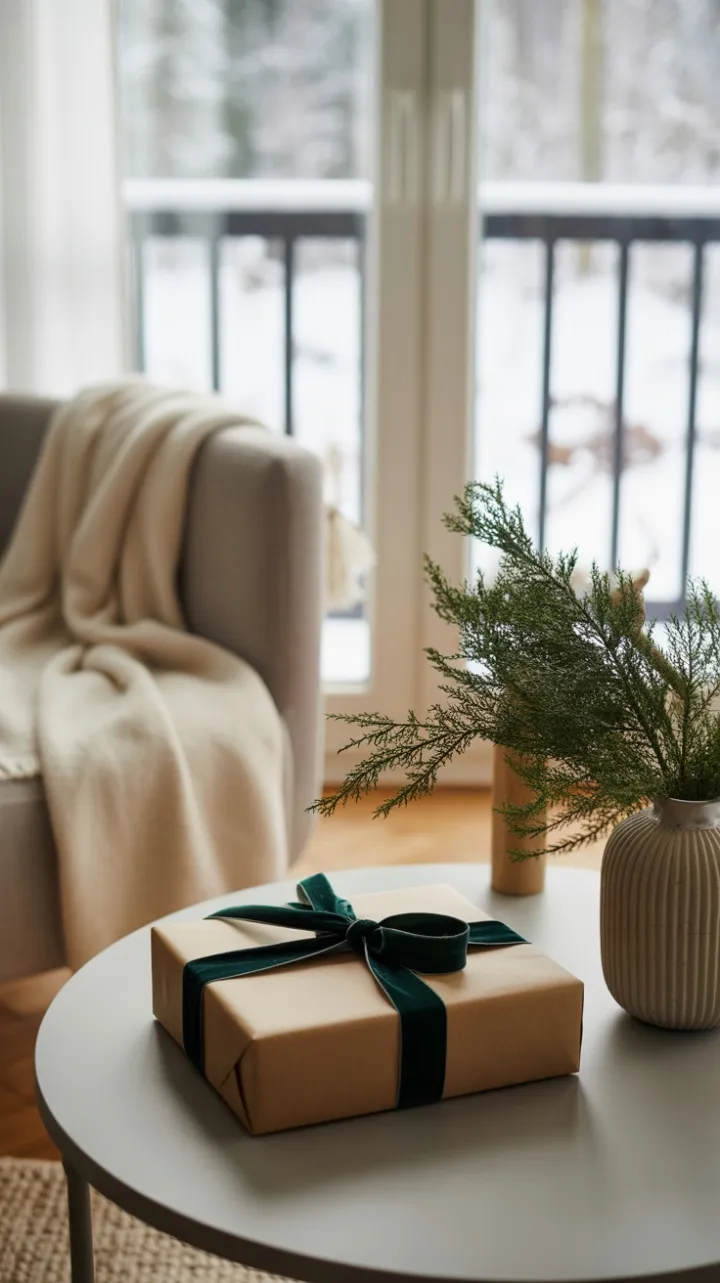 Serene Scandinavian Holiday Corner