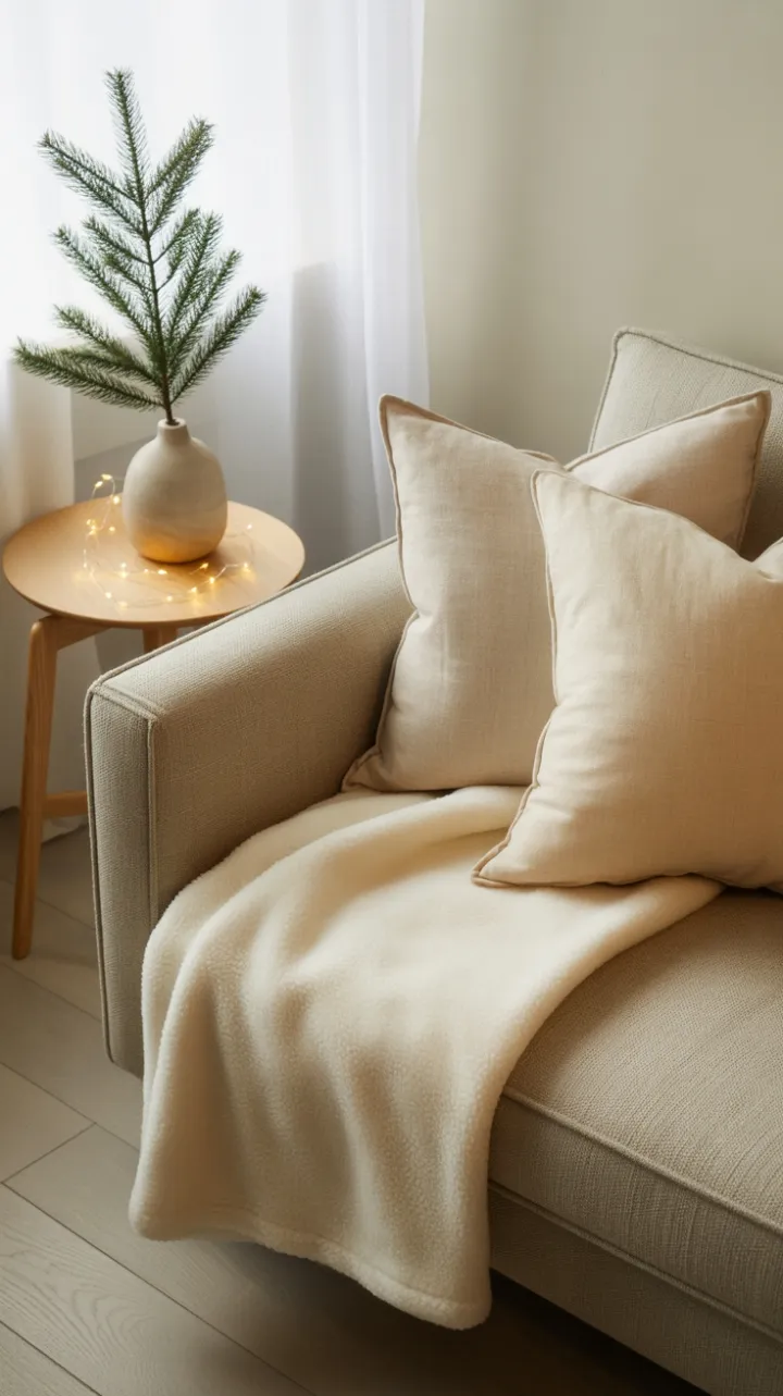 Serene Scandinavian Holiday Nook