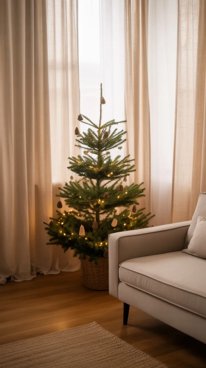 Scandinavian Serenity Minimalist Holiday Charm for Renter-Friendly Homes