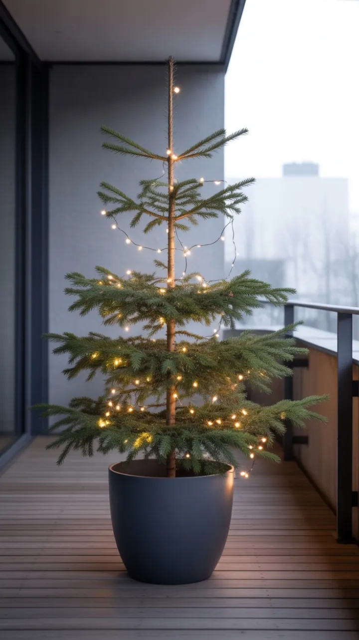 Scandinavian Calm on a Minimalist Balcony