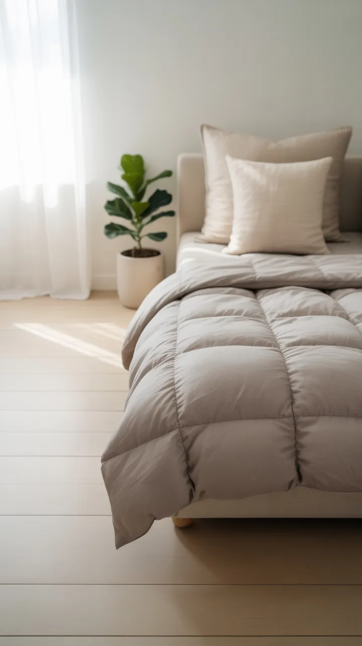 Dove Grey Calm in a Scandinavian Bedroom