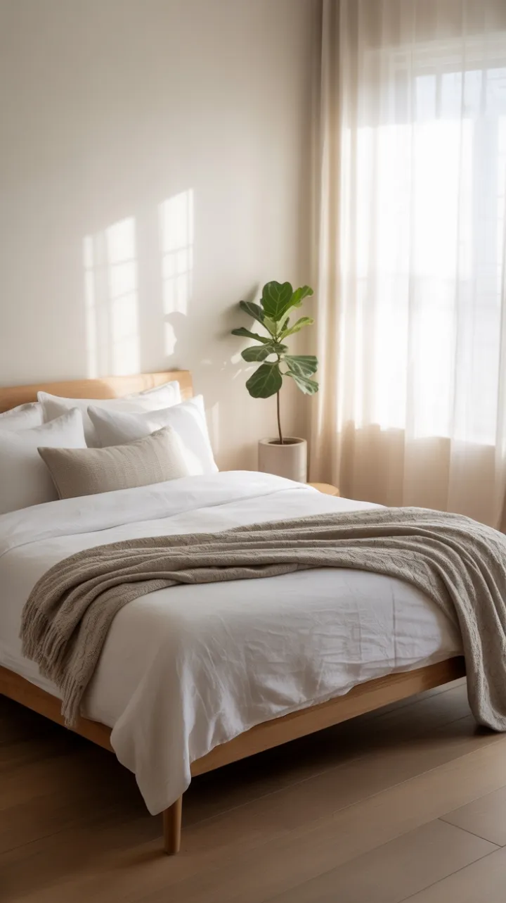 Scandinavian Calm in White and Wood