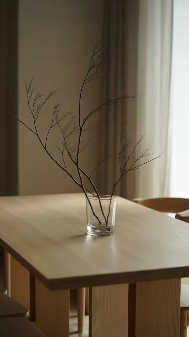 Minimalist Holiday Table in Ash and Birch