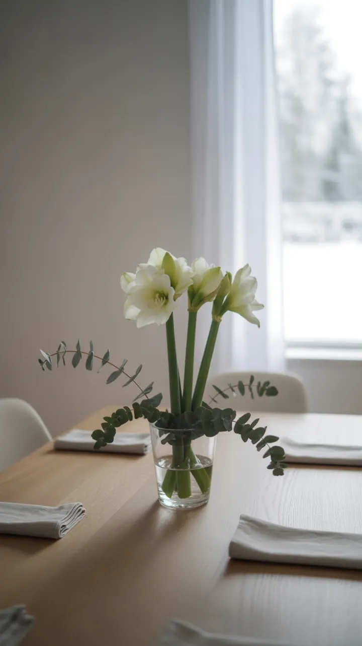 Winter Light on a Minimal Nordic Table