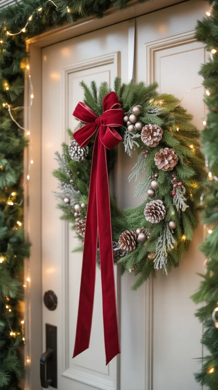 A Velvet-Bowed Holiday Welcome