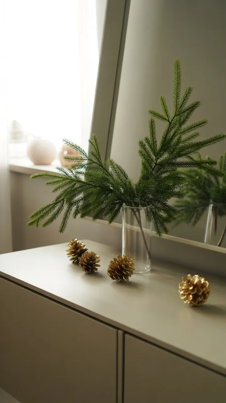 Evergreen Whisper in a Scandinavian Entryway