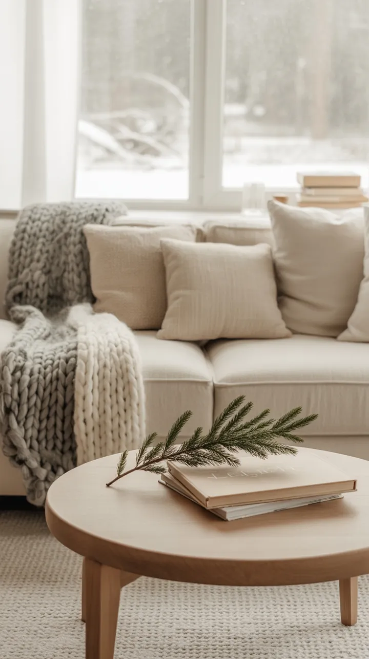 Scandinavian Winter Hygge in Cream and Wood
