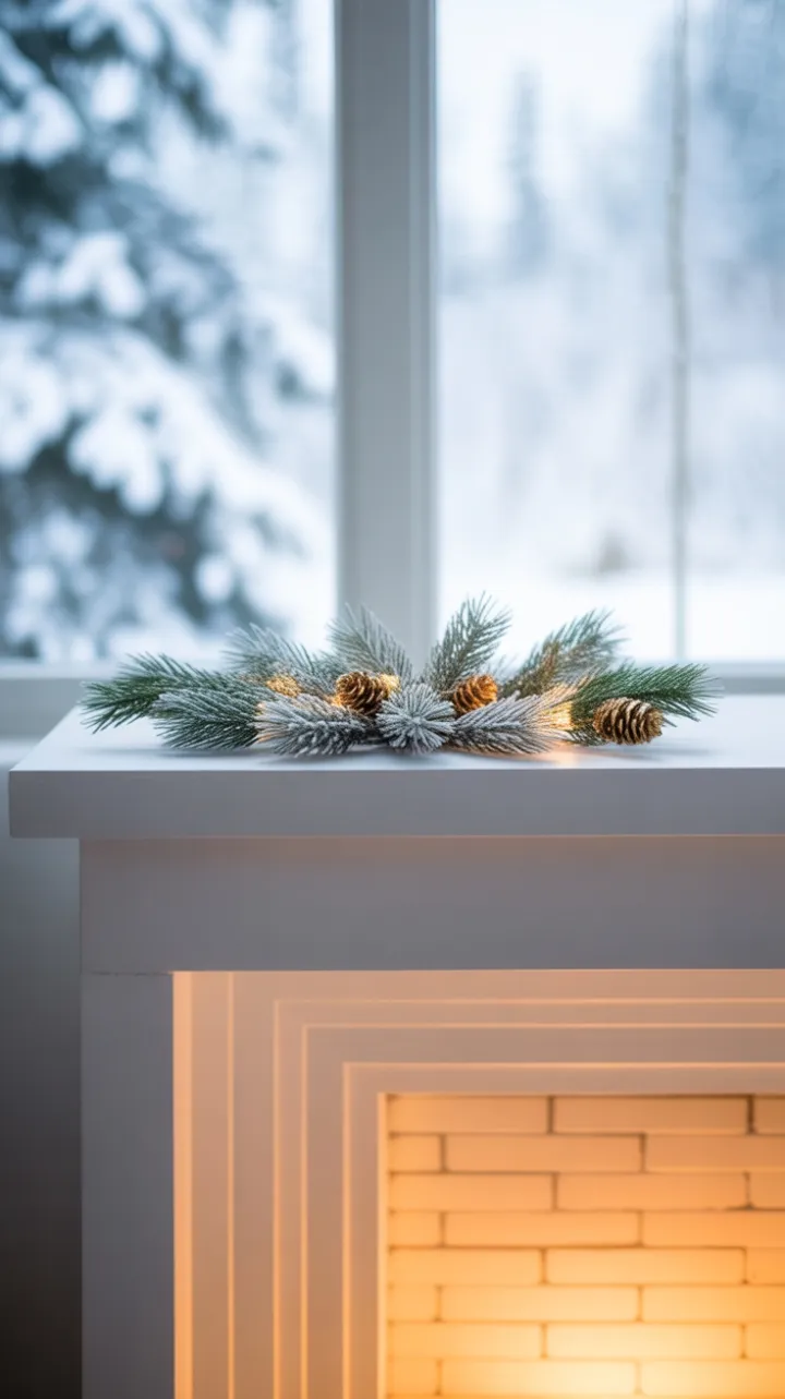 A Minimalist Scandinavian Christmas Hearth