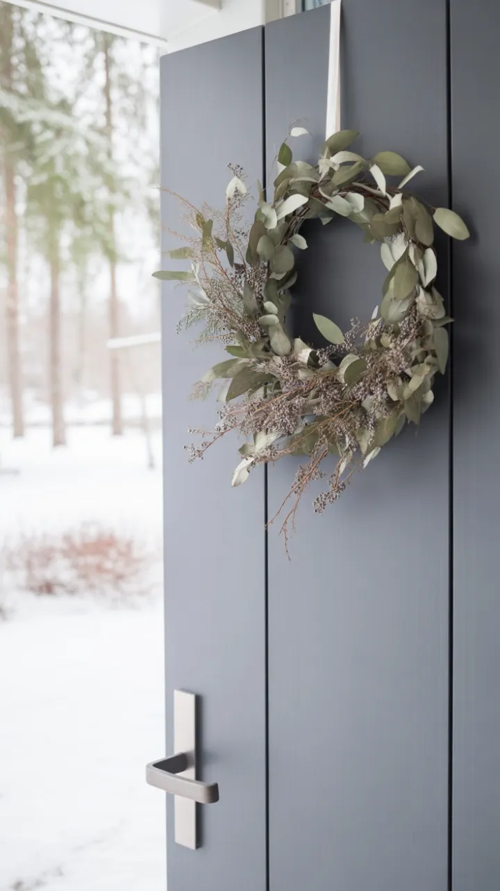 Serene Nordic Welcome with Eucalyptus and Winter Berries