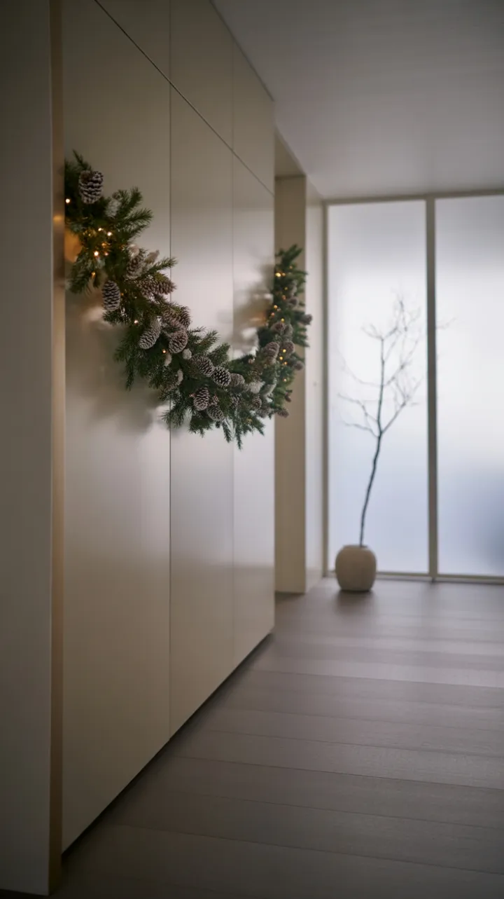 Serene Scandinavian Christmas Hallway