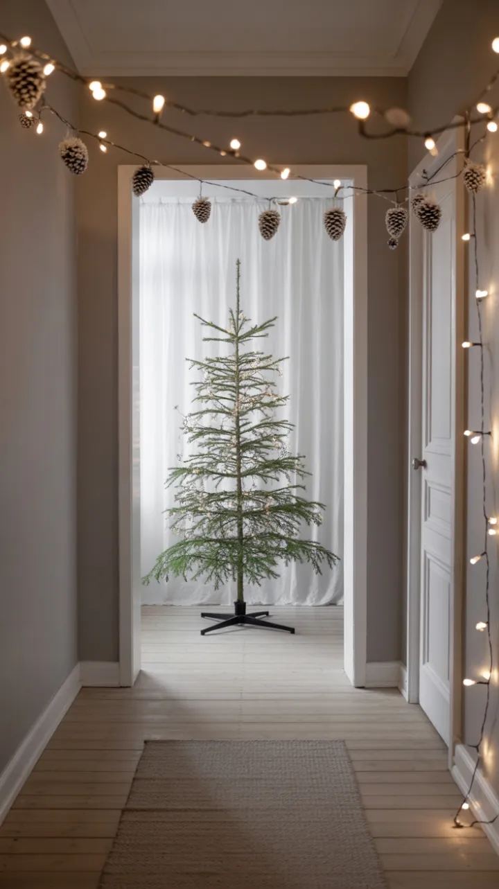 Nordic Calm A Minimalist Holiday Hallway