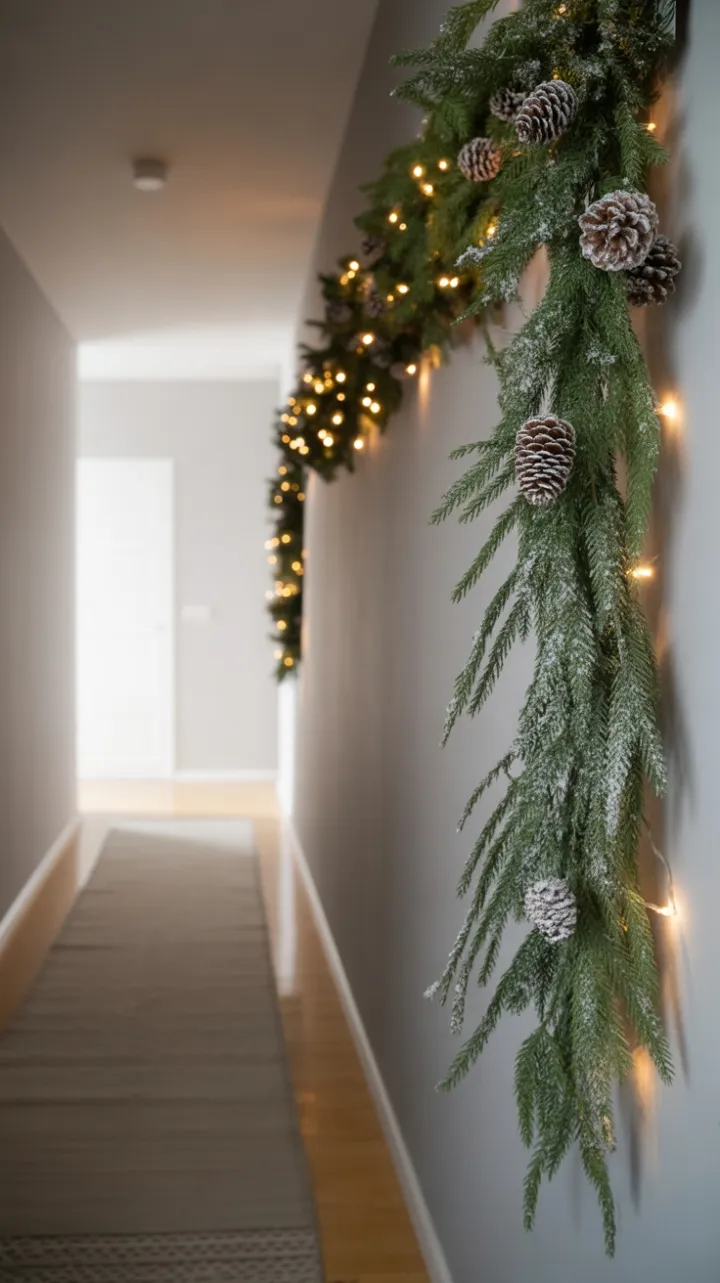 Scandinavian Serenity Holiday Hallway