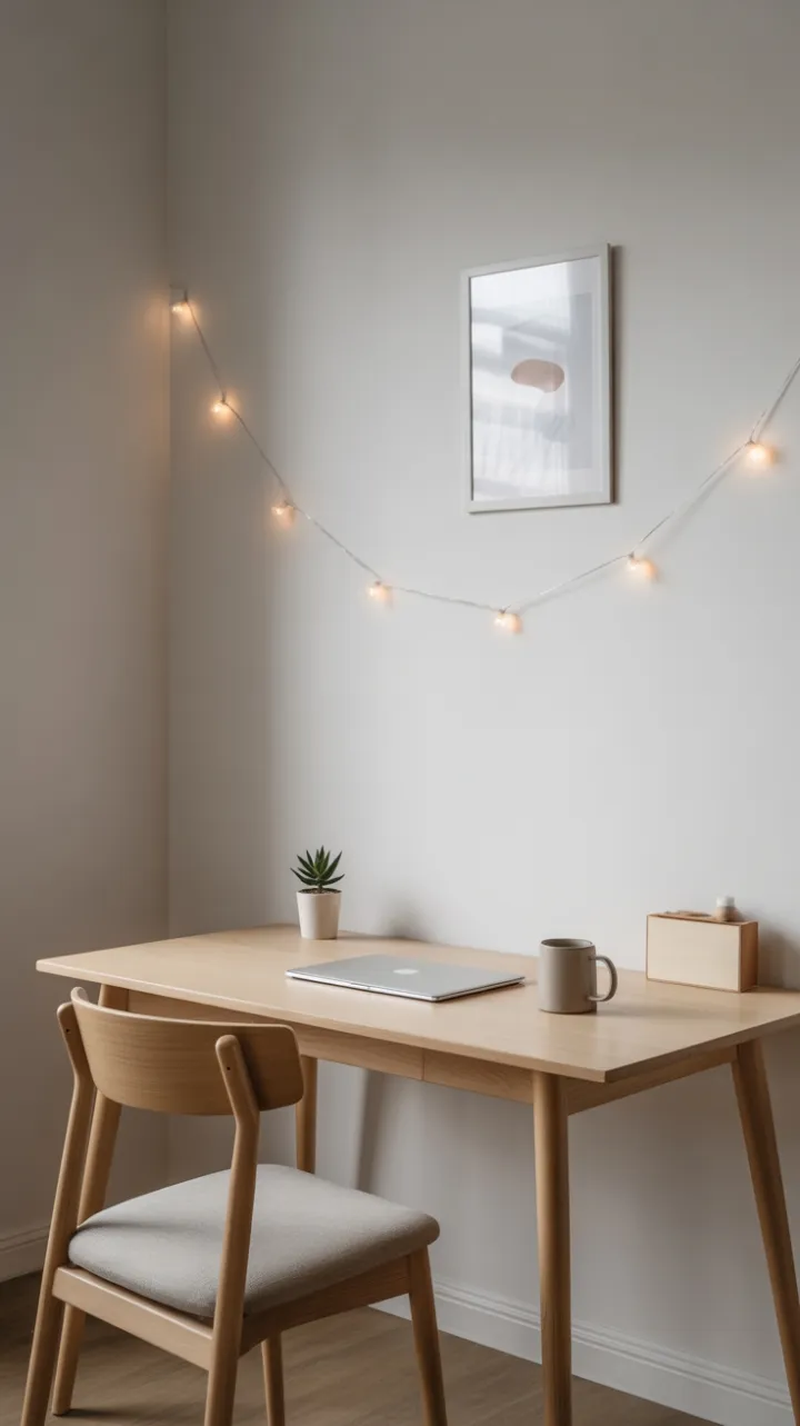Sunlit Scandinavian Home Office
