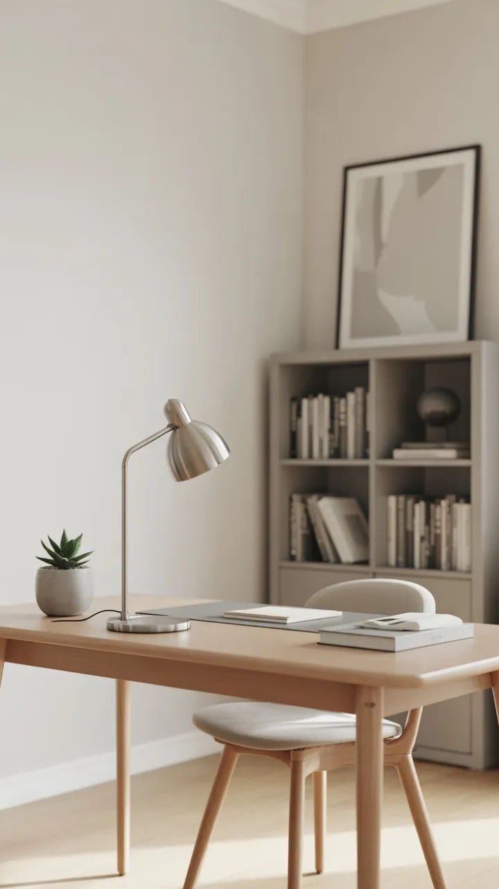 Serene Scandinavian Workspace