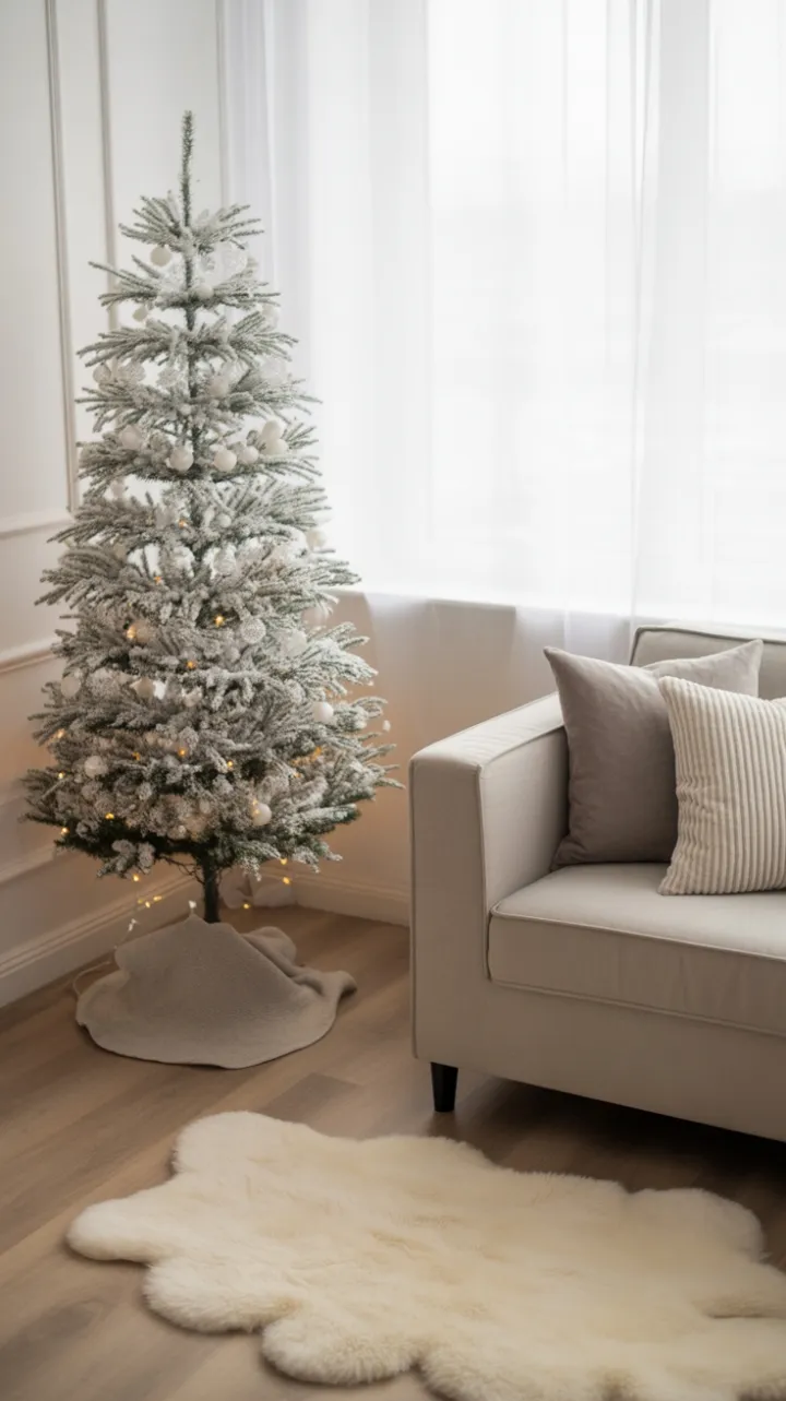 Quiet Scandinavian Christmas in Snowy Neutrals