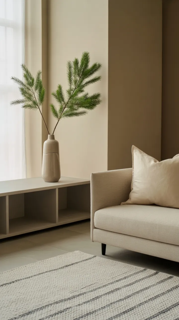 Scandinavian Serenity with an Evergreen Accent