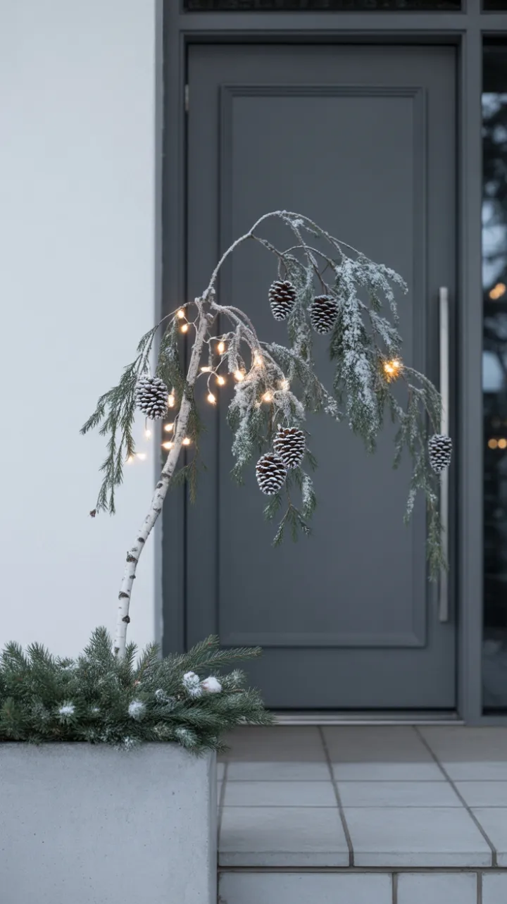 Quiet Nordic Holiday Curb Appeal