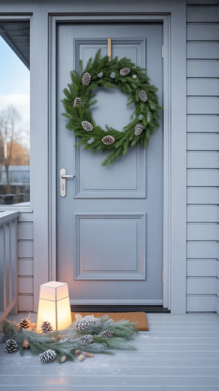 Understated Holiday Elegance on a Scandinavian Porch