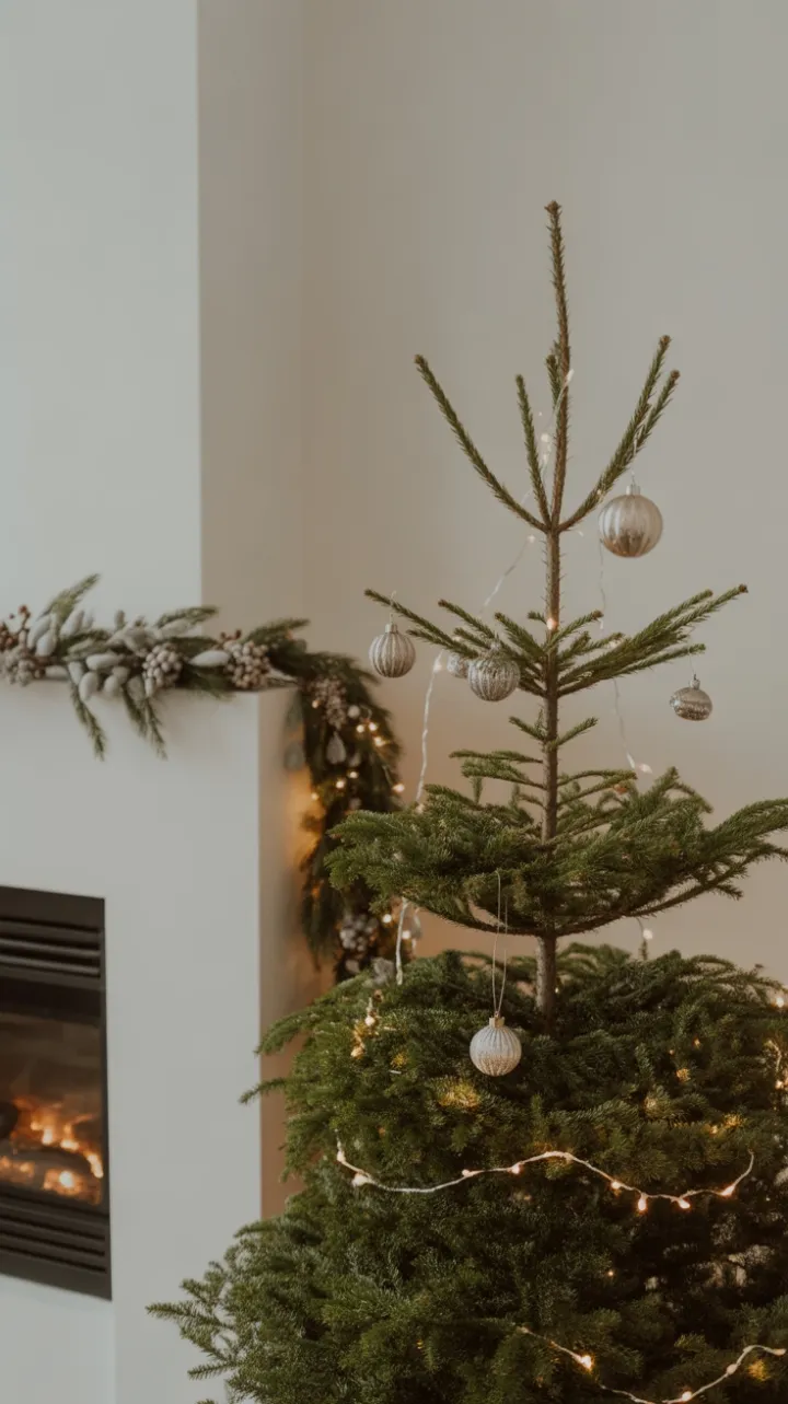 Quiet Elegance of a Minimalist Christmas Room