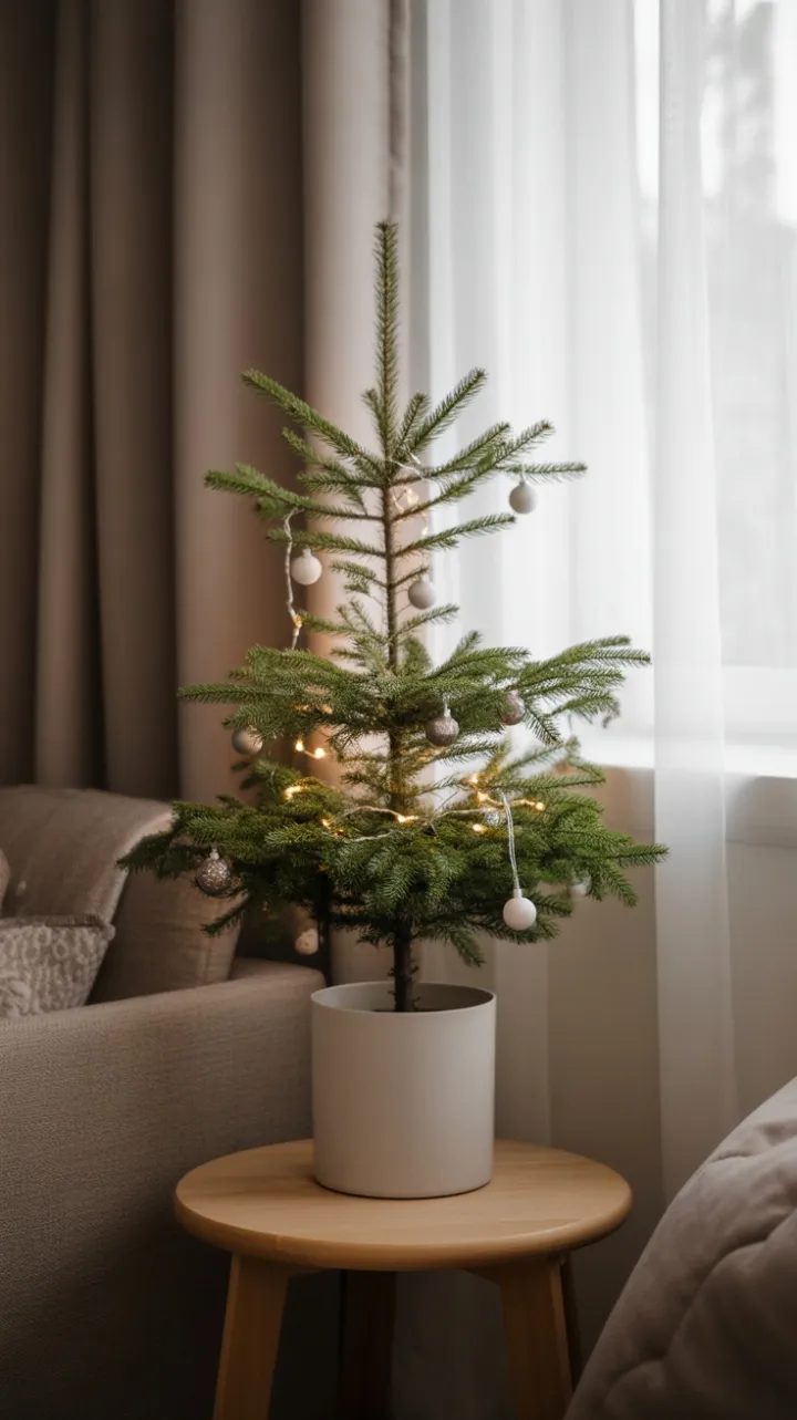 Scandinavian Serenity Minimalist Christmas Corner