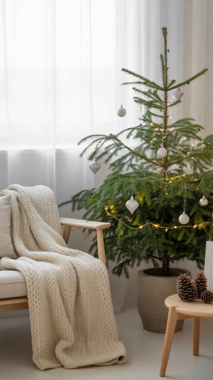 Scandi Serenity Minimalist Christmas Corner