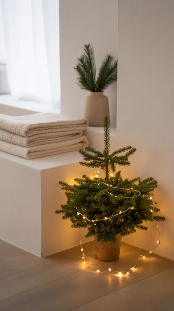 Scandinavian Serenity in a Minimalist Christmas Corner