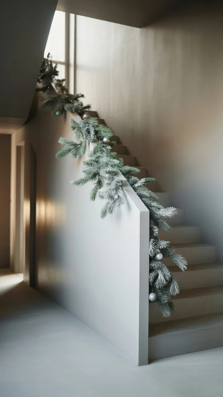 Frosted Simplicity on a Scandinavian Staircase