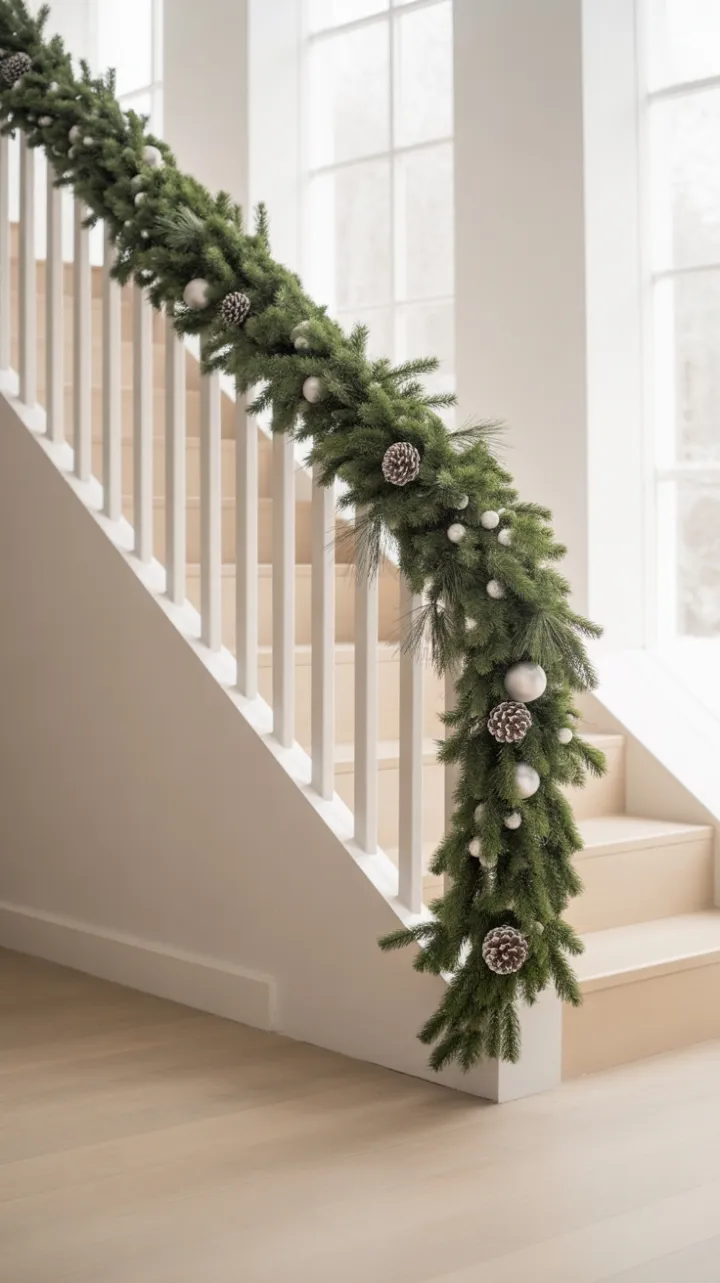 Winter Light on a Minimal Scandinavian Staircase