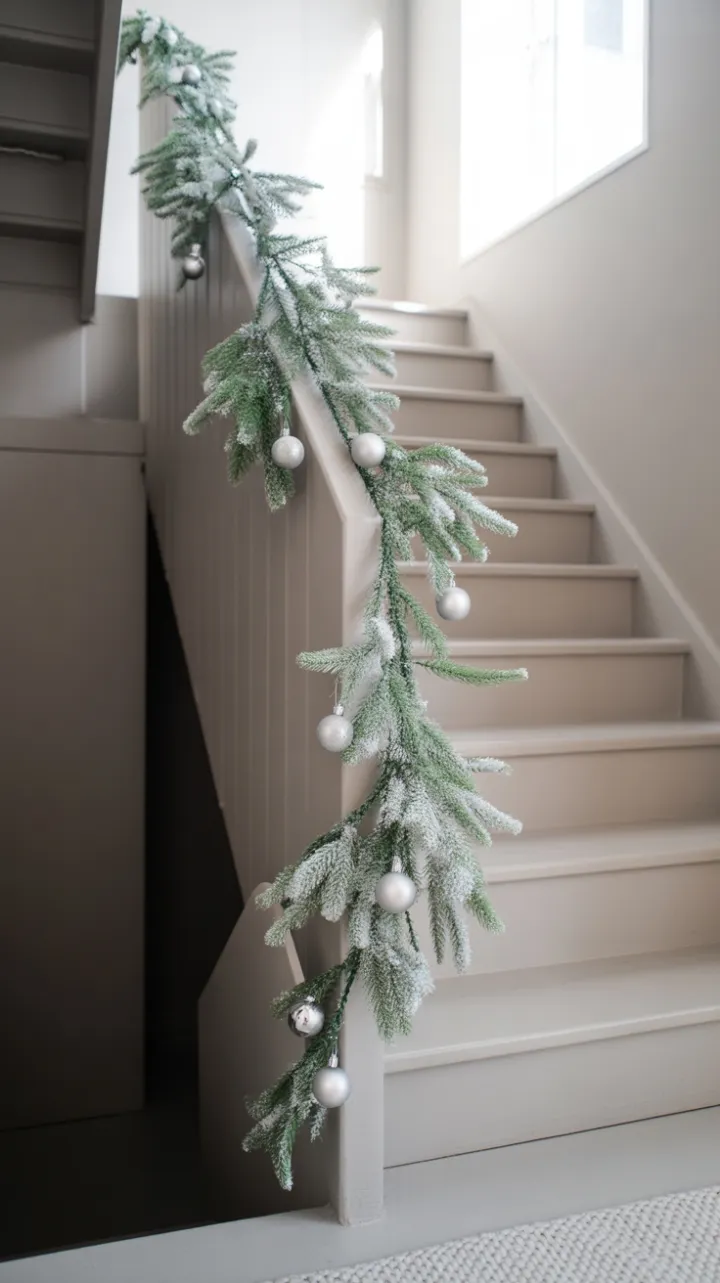 Frosted Minimalism on a Modern Staircase