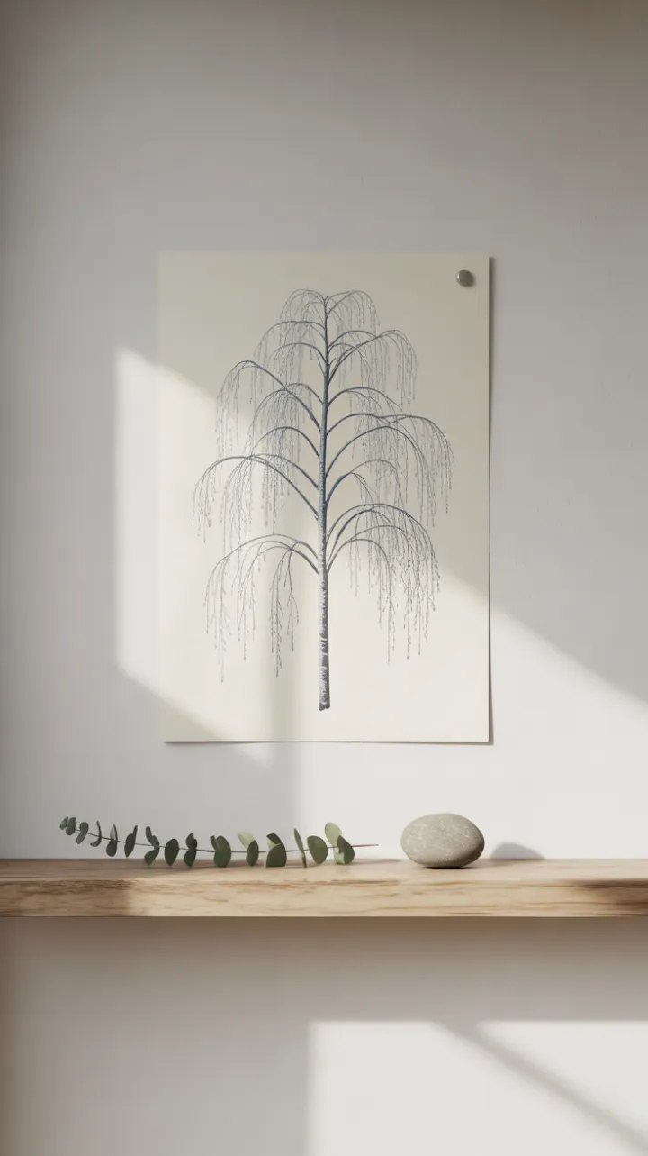 Quiet Birch Scandinavian Simplicity in Silver and Wood