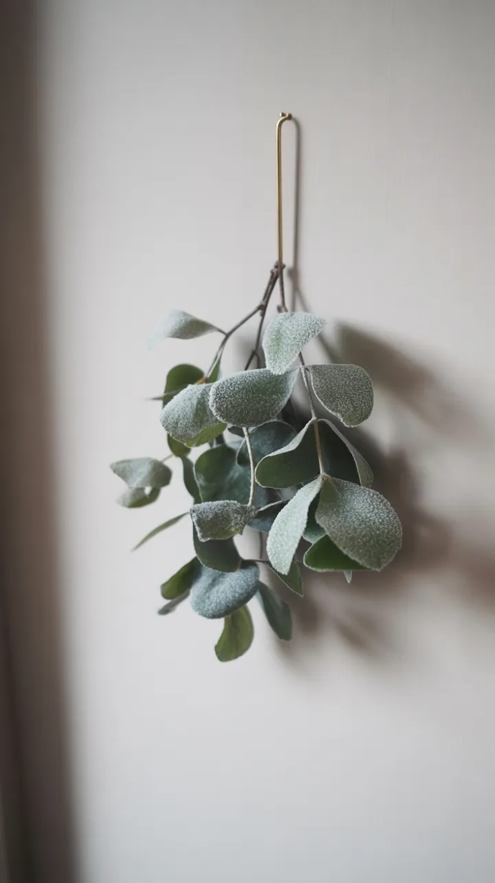 Scandinavian Stillness with Frosted Eucalyptus