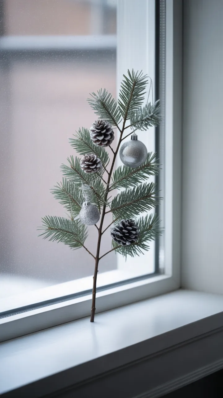 Whispering Evergreen on a Snow‑Kissed Windowsill