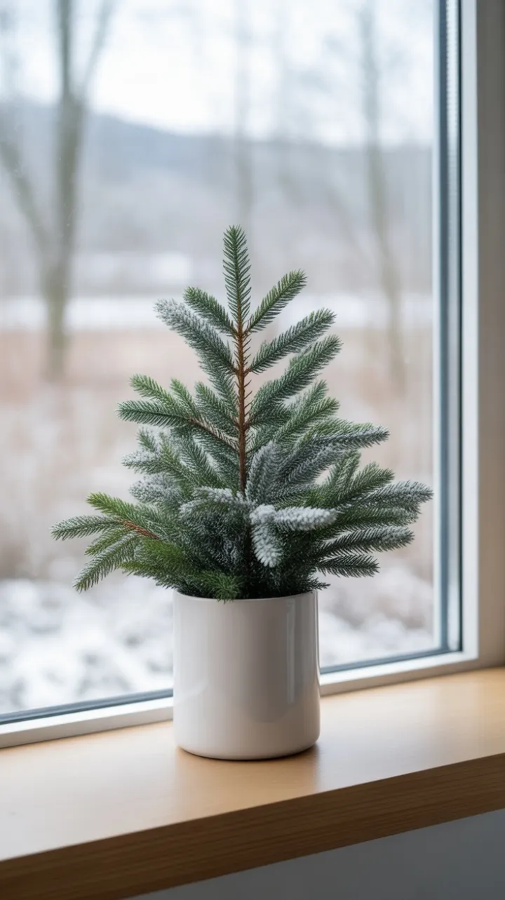 Frosted Serenity on the Sill