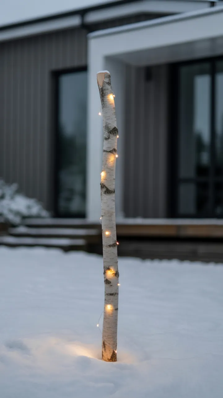 Birch Light Minimalism for a Scandinavian Winter