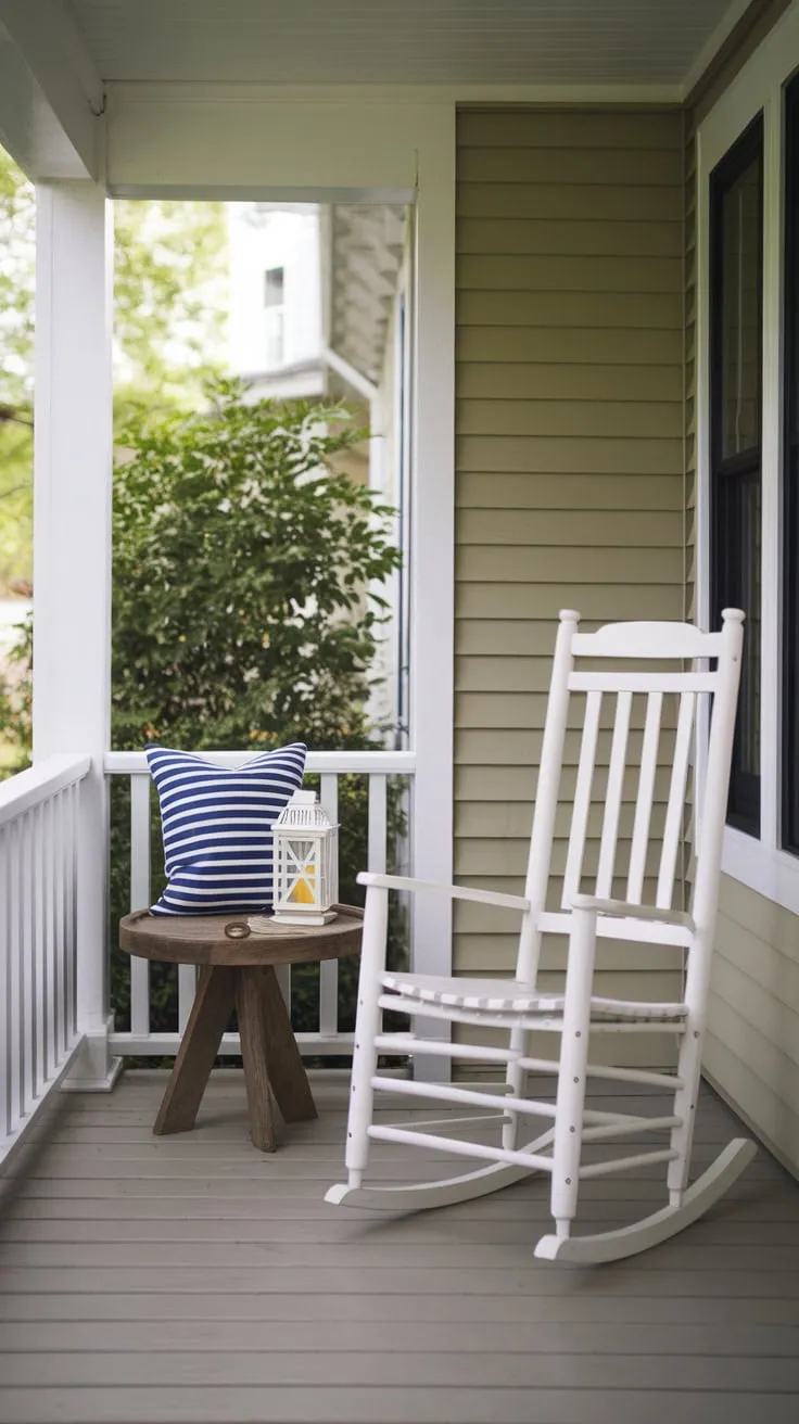 Charming Small Back Porch Oasis