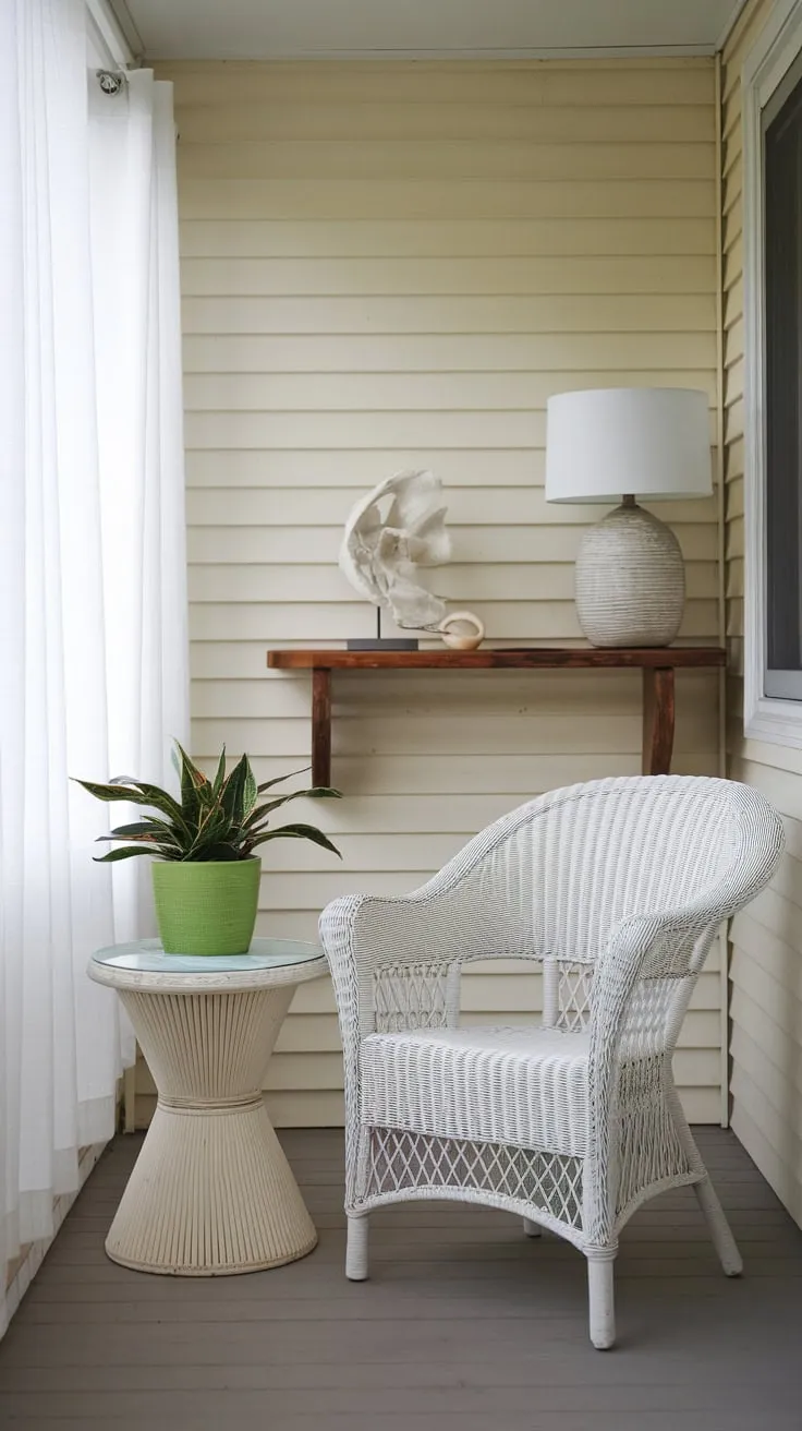 Cozy Vibes of a Decorated Back Porch Retreat