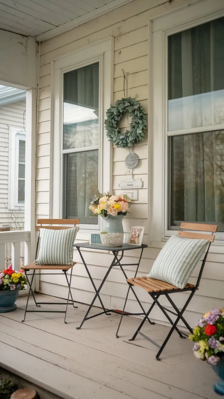 Charming Spring Vibes on a Cozy Back Porch