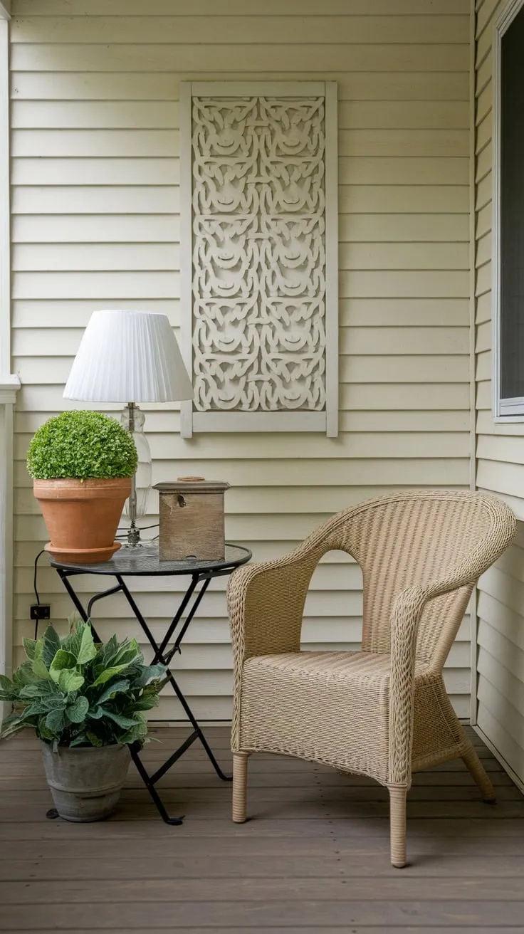 Charming Small Back Porch Oasis