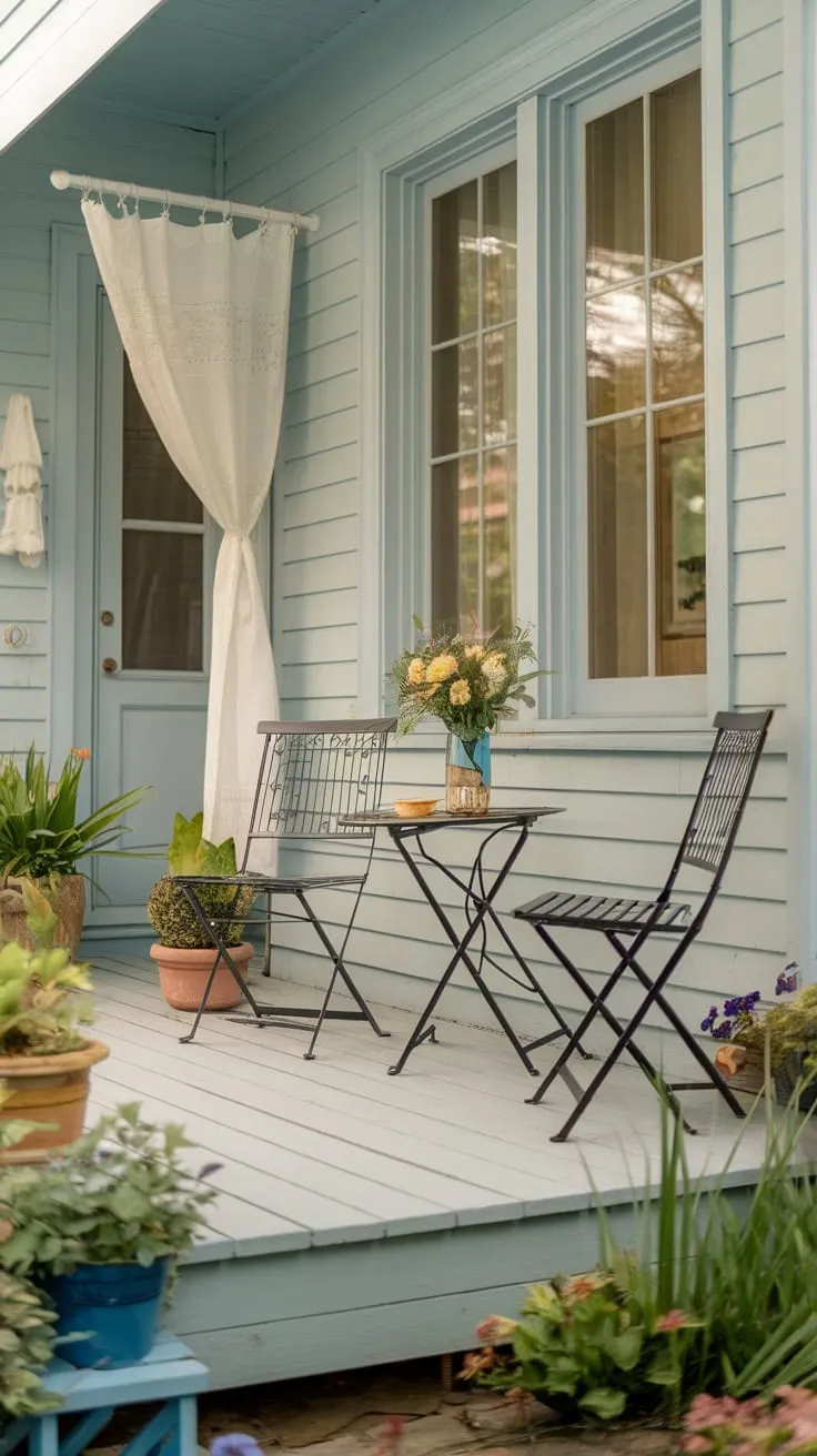 Charming Small Back Porch Oasis