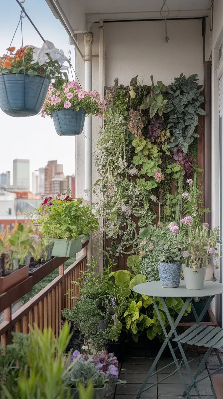 Transforming a small balcony into a vibrant oasis: This small balcony garden showcases the magic of balcony gardening, proving that even the smallest space can bloom.  Container gardening and vertical gardening techniques maximize space, creating a lush escape with a mix of balcony plants.  Find inspiration for your own small space gardening project with these small garden ideas and balcony garden ideas.  It's urban gardening at its finest, a rooftop garden in miniature, bringing the beauty of nature to city life.
